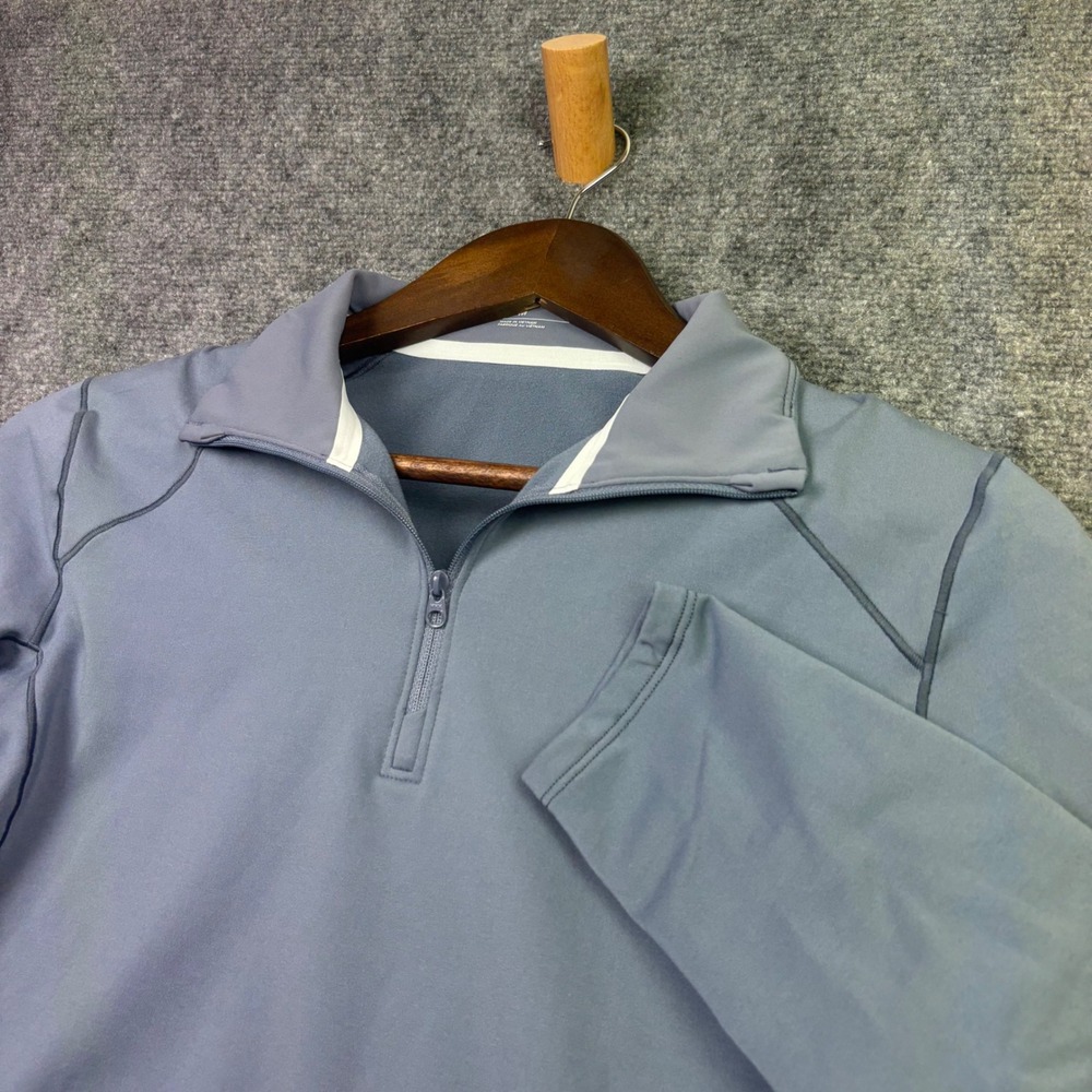 Arc'teryx Rho Zip Neck W Womens Medium Blue Quarter Zip Fleece Base Layer 0554